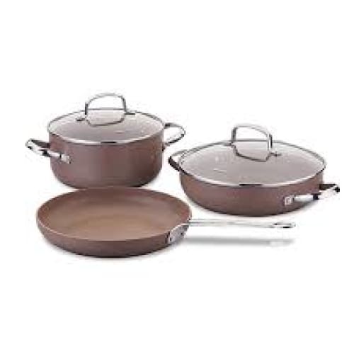 Set de 5 pièces KORKMAZ browni marron (A2899) Set de 5 pièces KORKMAZ browni marron (A2899)